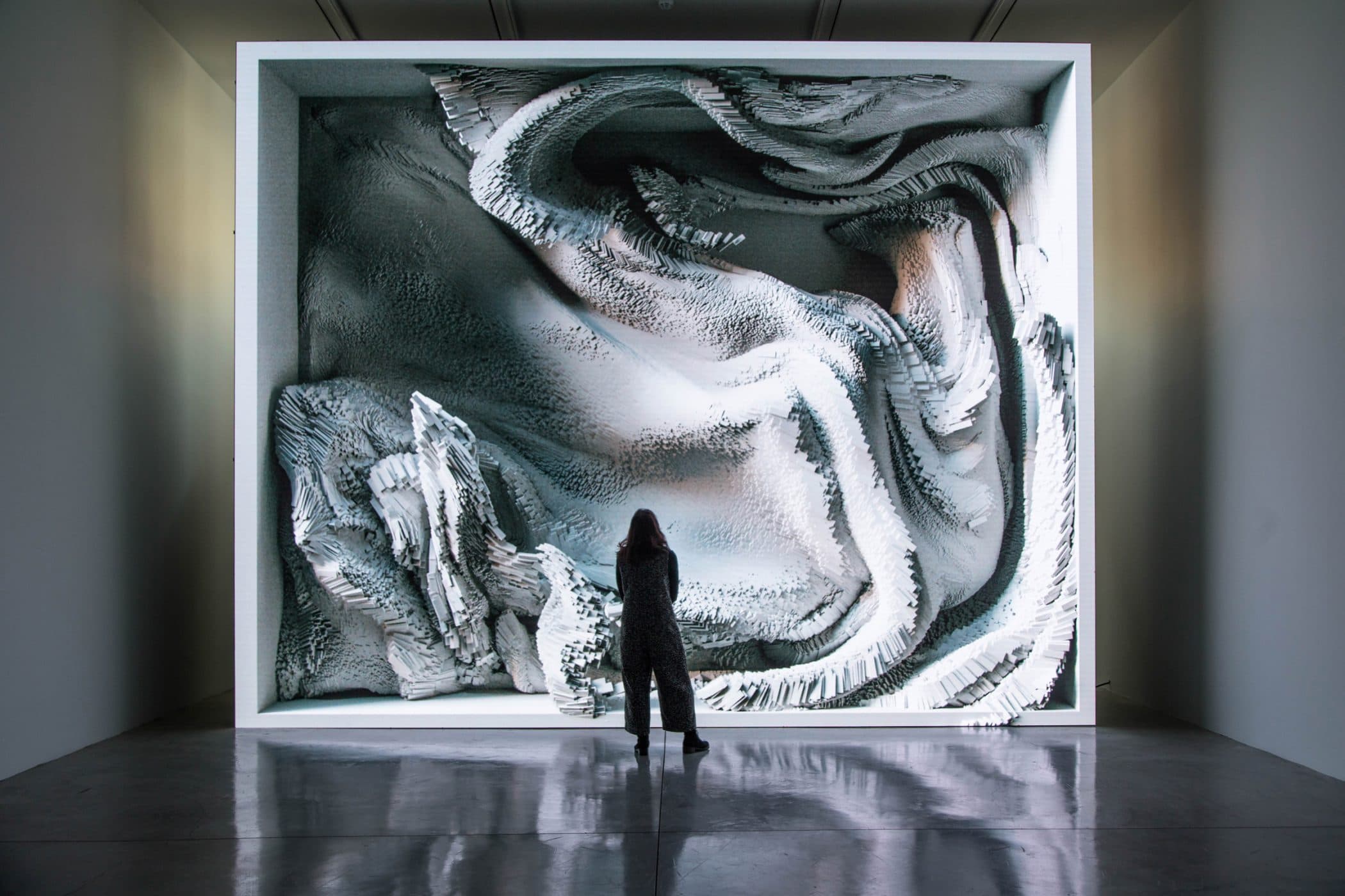 REFIK ANADOL - MELTING MEMORIES: ENGRAM AS DATA SCULPTURE