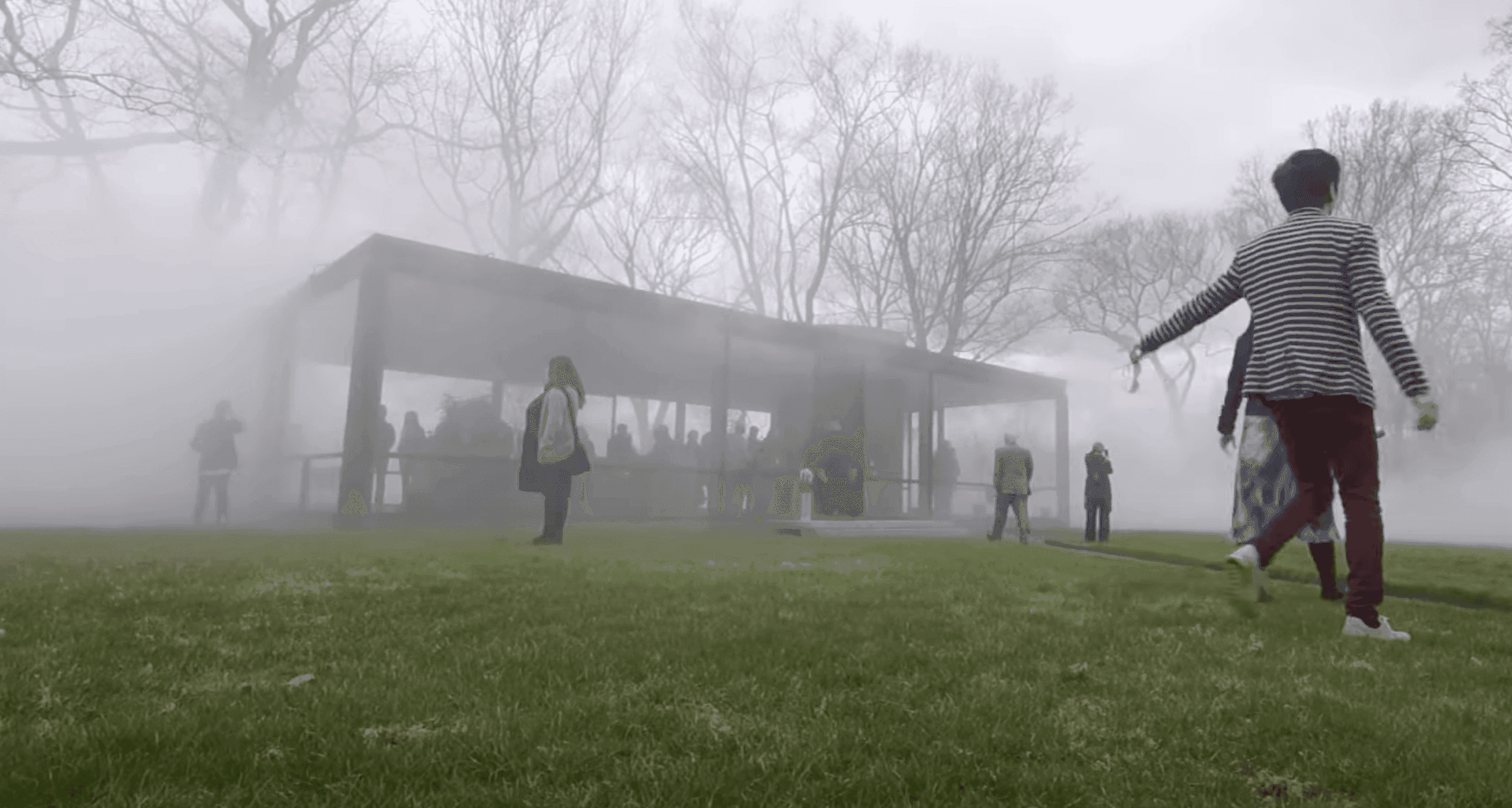 Fujiko Nakaya: Veil. Fog Installation at The Glass House