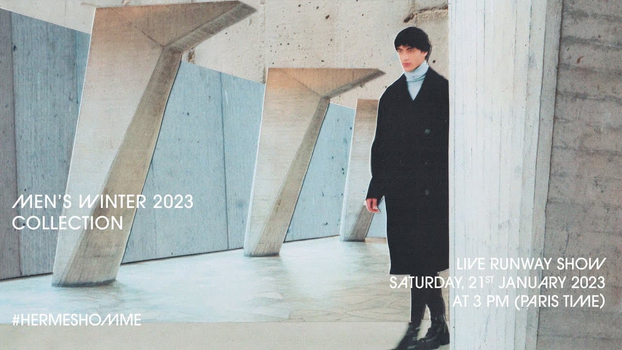 Hermès Men's winter 2023 live show