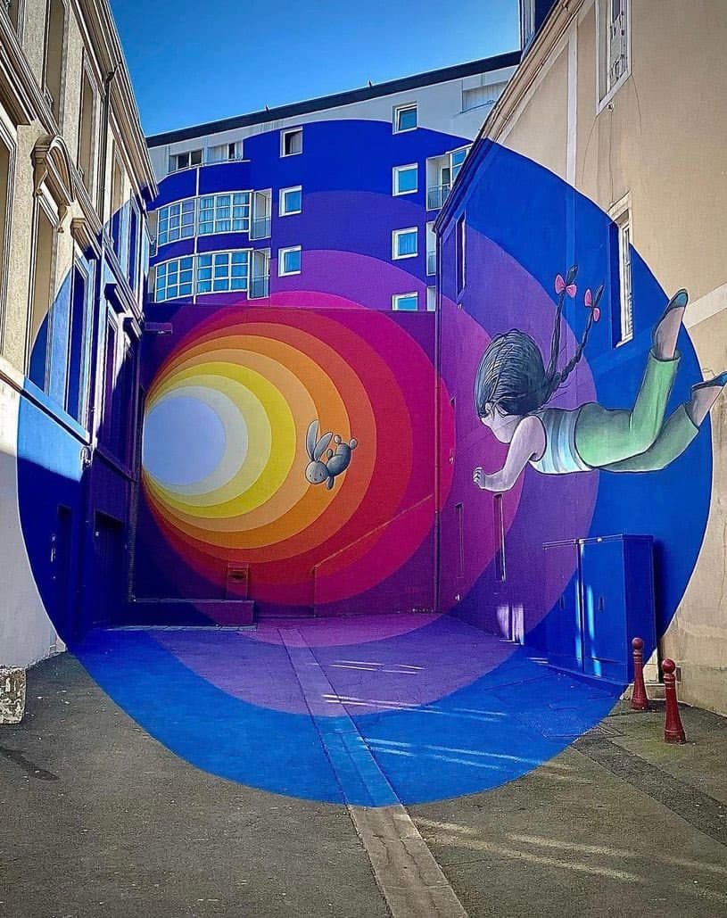 Rabbit Hole by urban artist Seth Globepainter