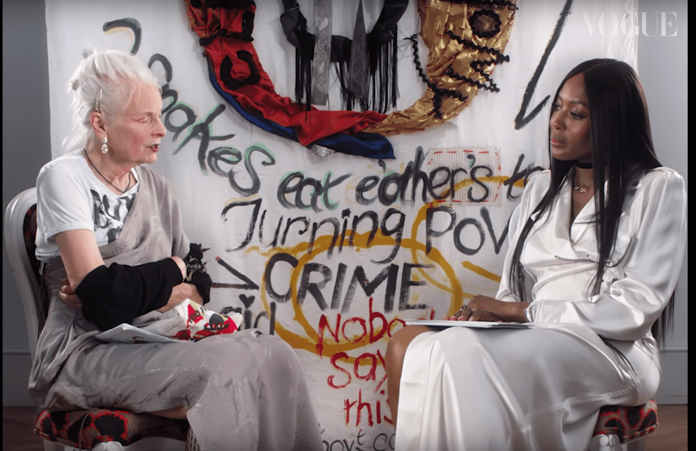 Naomi Campbell Meets Vivienne Westwood