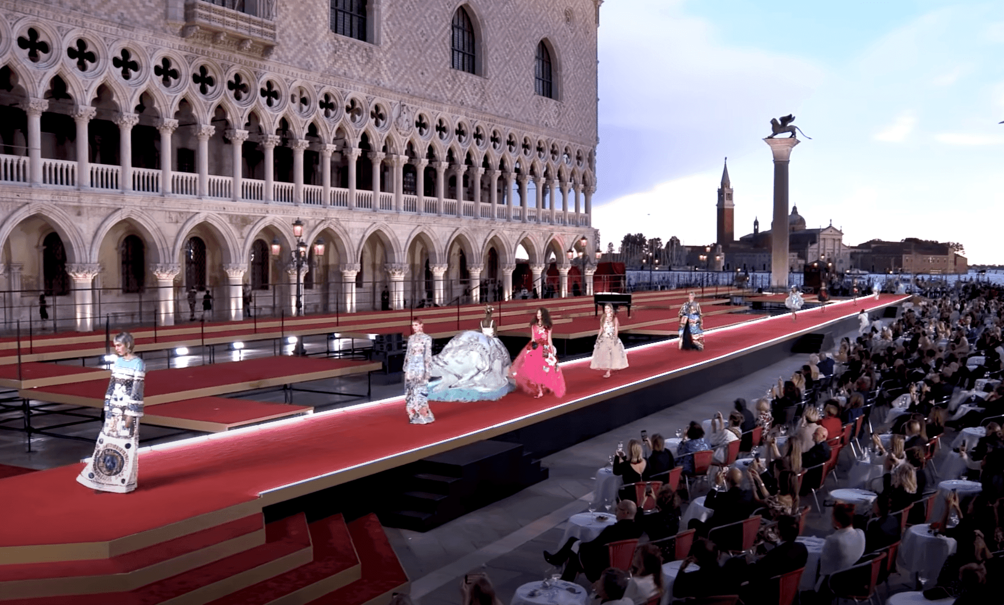 Venezia 2021: the Dolce&Gabbana Alta Moda Fashion Show in Piazzetta San Marco