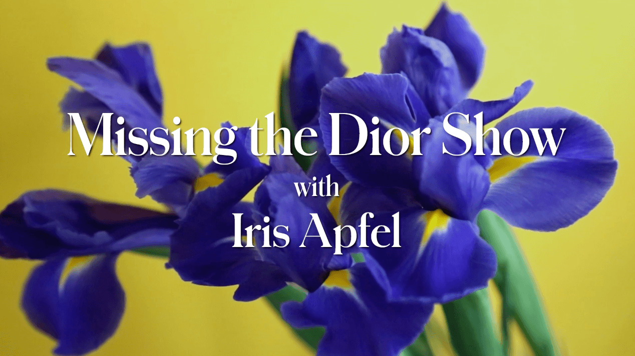 Missing the Dior Show with Iris Apfel