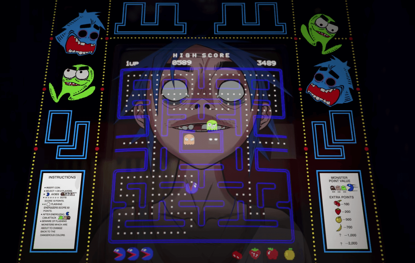 Gorillaz - PAC-MAN ft. ScHoolboy Q (Episode Five)